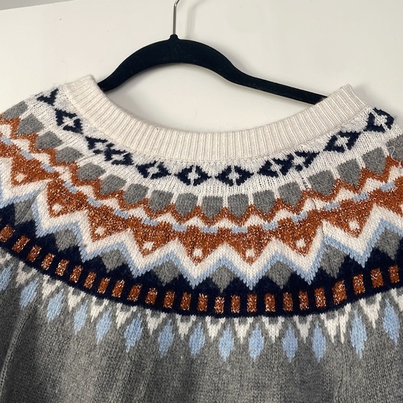 J Crew fair isle sweater - Picture 2 of 2